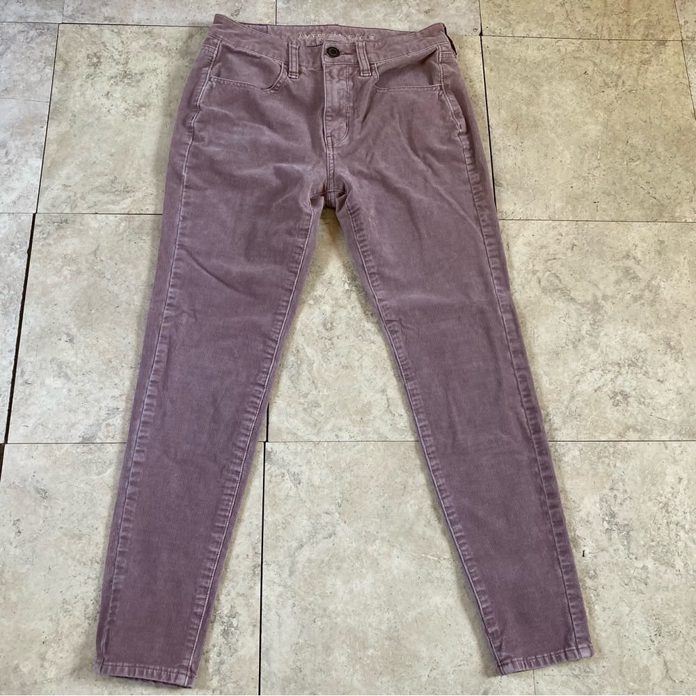 American Eagle Hi-Rise Jegging Corduroy Pants Super Stretch X4